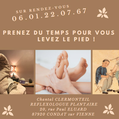 Chantal CLERMONTEIL - Le Repose Pieds - REFLEXOLOGUE